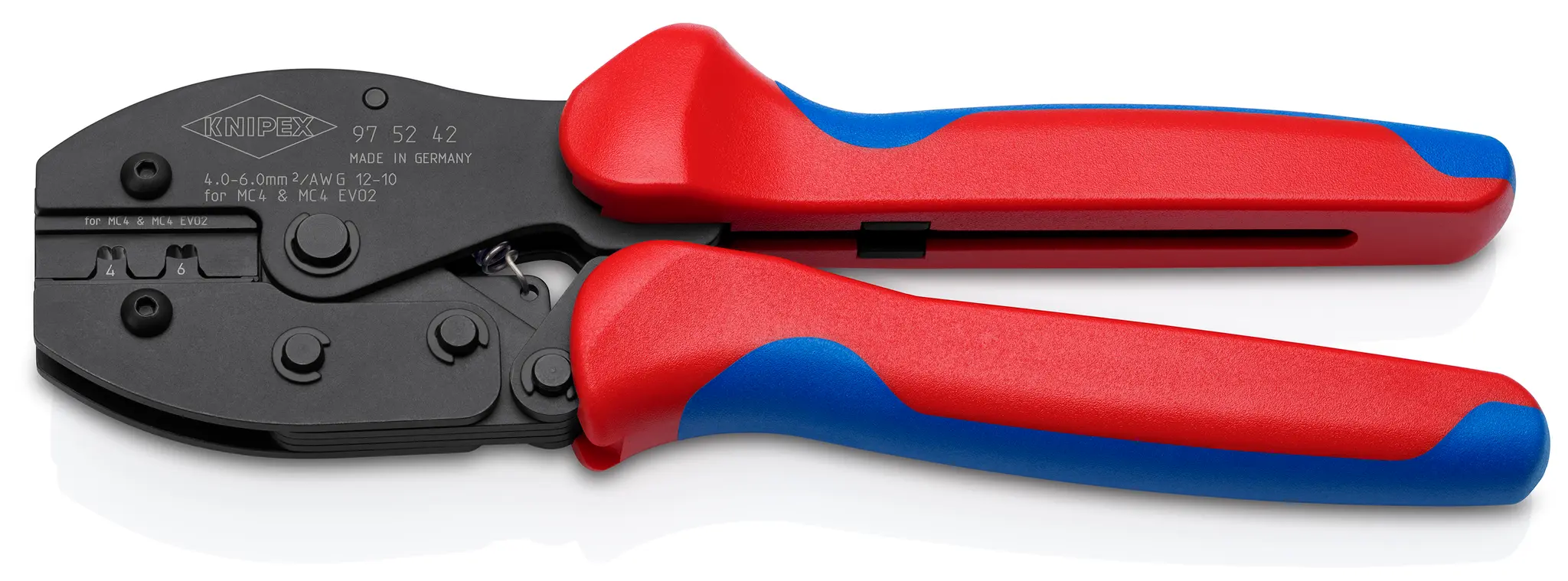 Produktfoto 1 von Knipex 97 52 42 Crimpwerkzeug 220 mm Brüniert