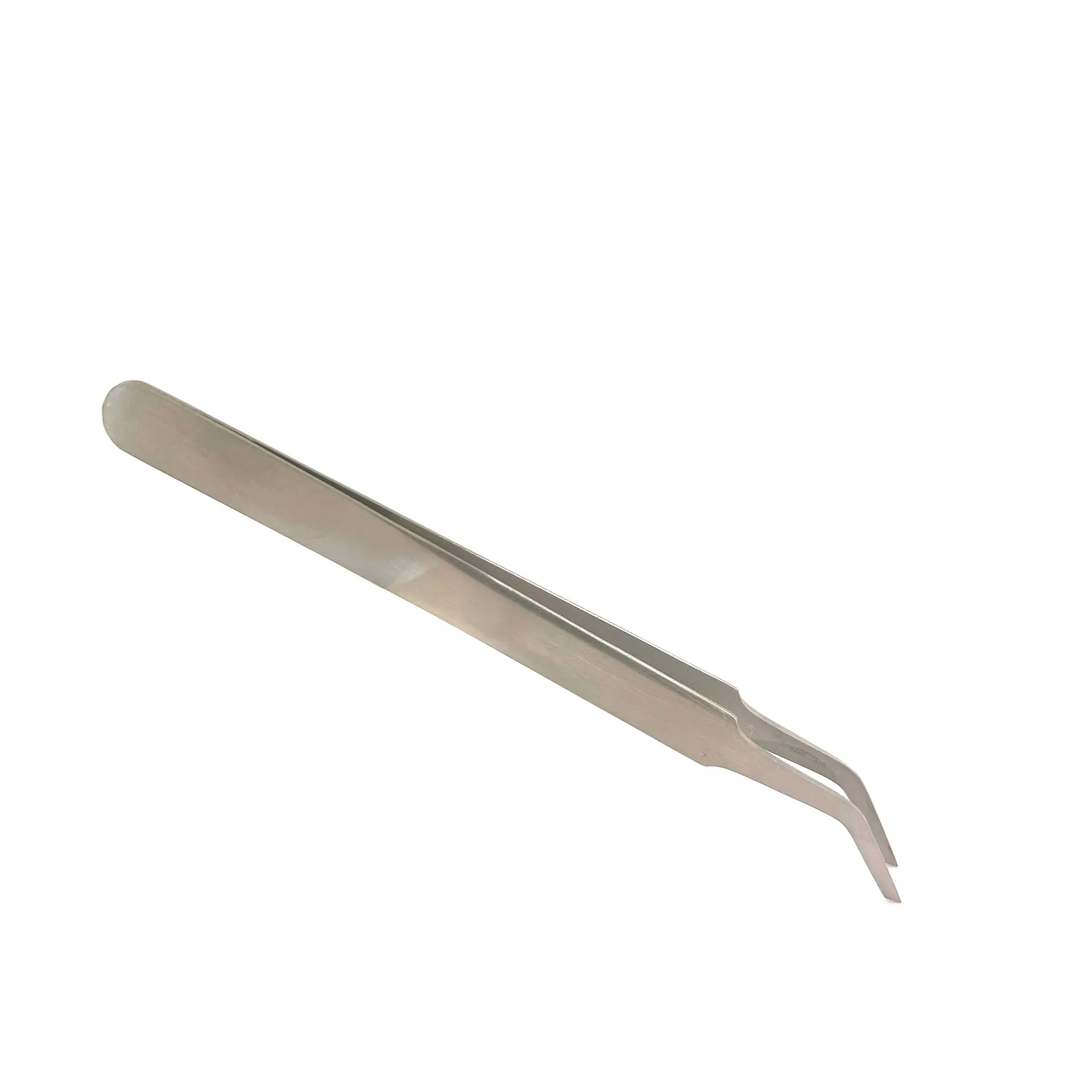 Produktfoto 1 von RS PRO Austenitstahl Pinzette, 120 mm Gerade, Spitze Gebogen Antimagnetisch 1-teilig