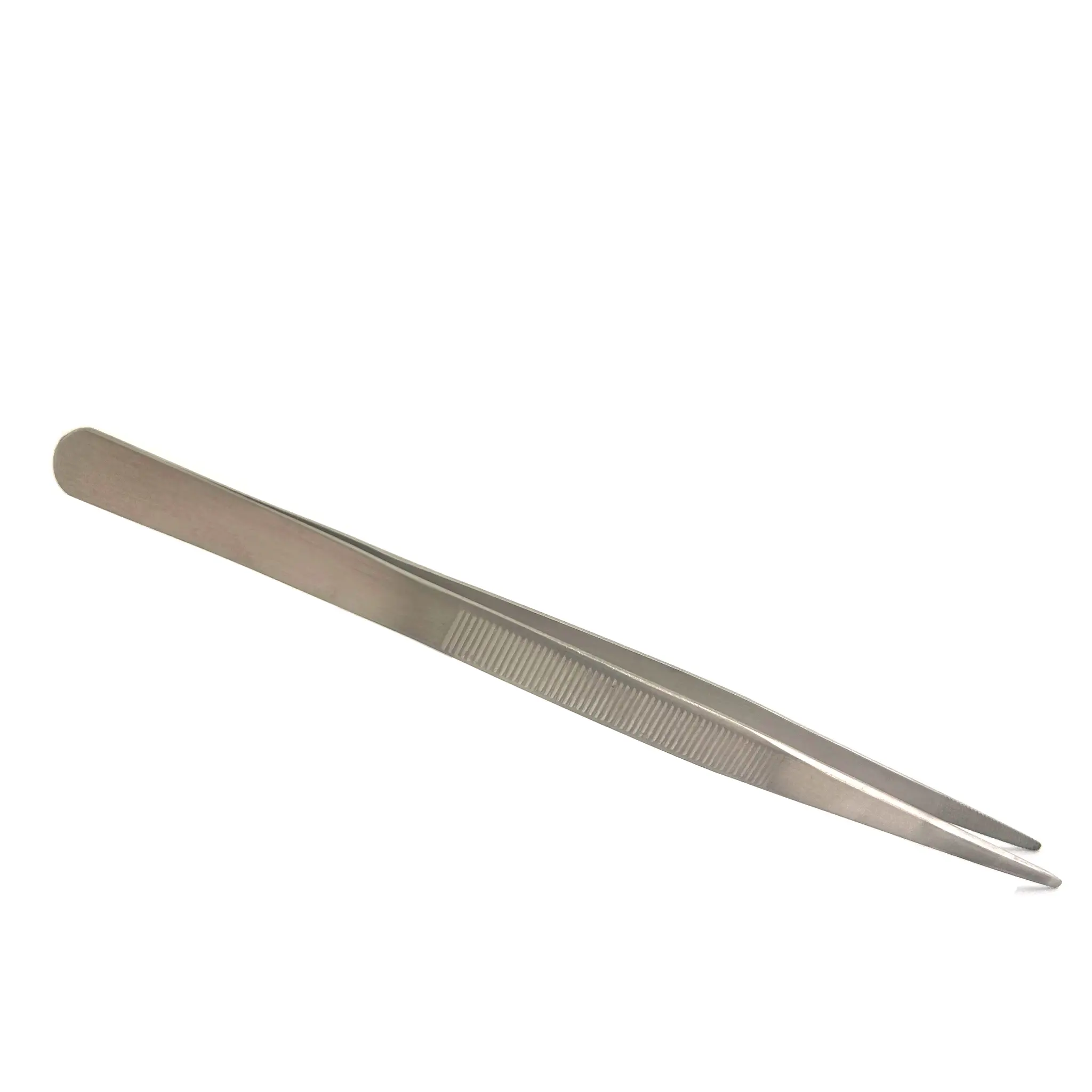 Produktfoto 1 von RS PRO Austenitstahl Pinzette, 160 mm Gerade, Spitze Geriffelt Antimagnetisch 1-teilig