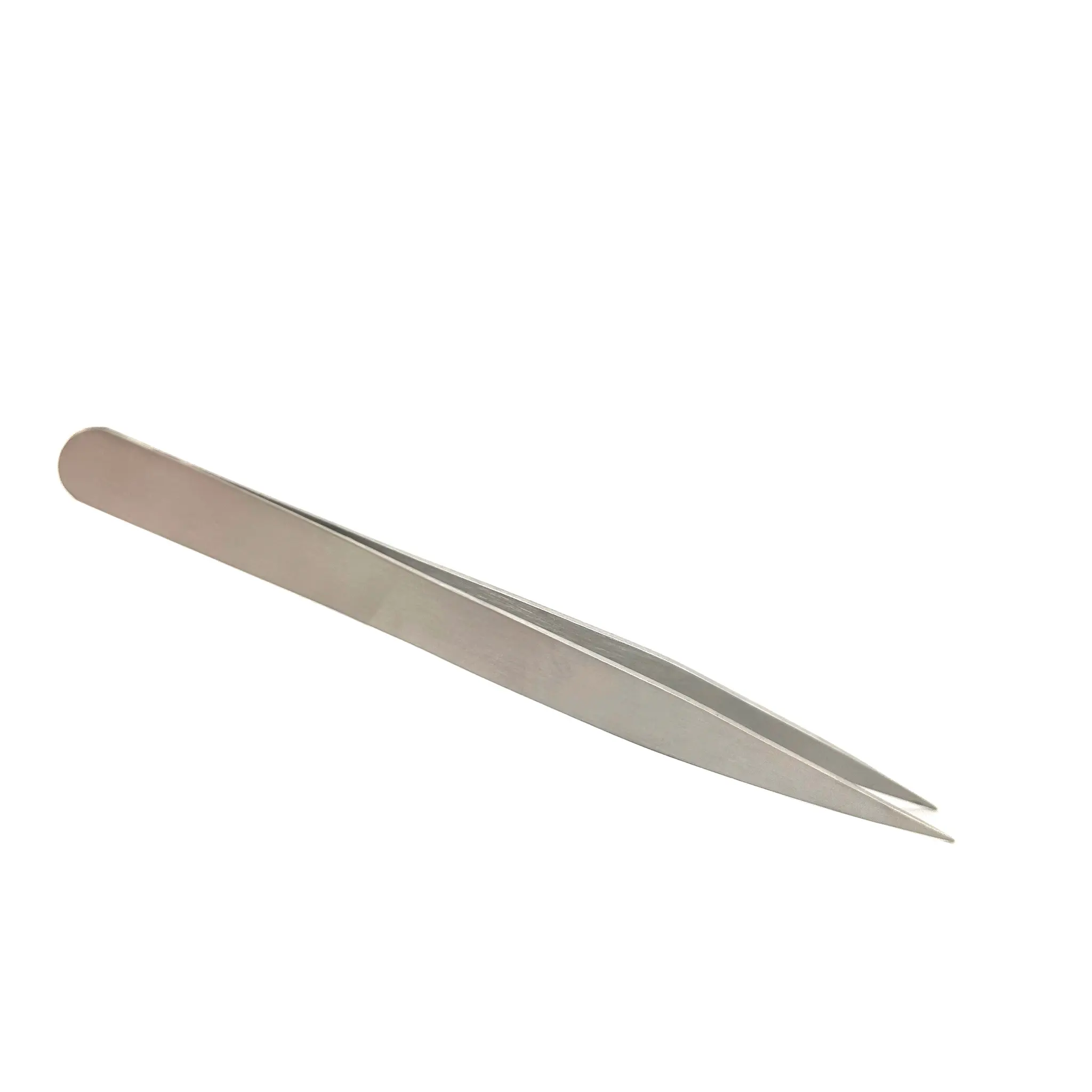 Produktfoto 1 von RS PRO Austenitstahl Pinzette, 135 mm Gerade, Spitze Flach Antimagnetisch 1-teilig