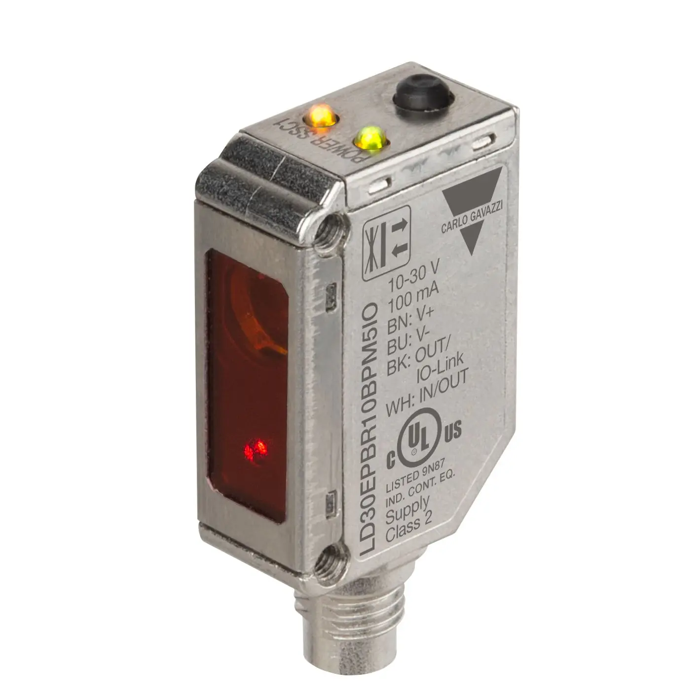 Produktfoto 1 von Carlo Gavazzi Rechteckig Optischer Sensor, Durchgangsstrahl, Bereich 100 mm, NPN, PNP Ausgang, Stecker