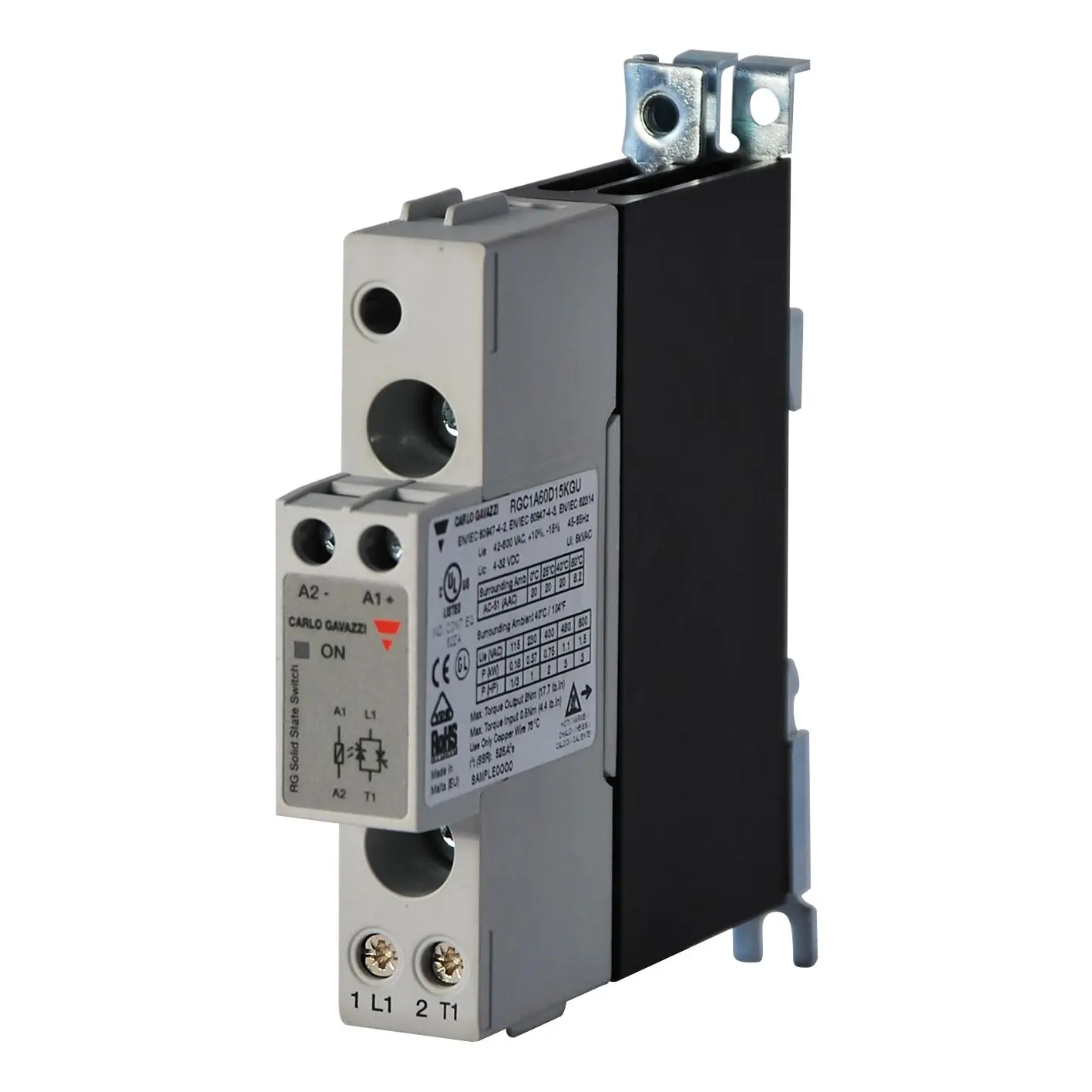 Produktfoto 1 von Carlo Gavazzi RGC DIN-Hutschiene Halbleiterausgang 660 V ac/dc 32V ac/dc / 25 A