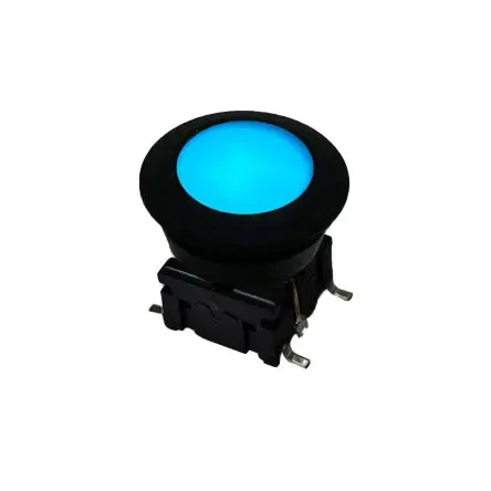 Produktfoto 1 von MEC IP67 Taster SPST, Lötanschluss 50mA Silikonpolymer Schwarz, Weiß Oberfläche