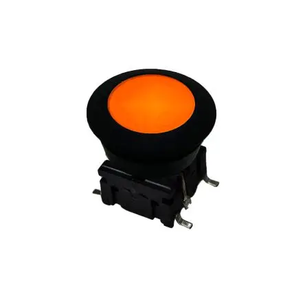 Produktfoto 1 von MEC IP67 Taster SPST, Lötanschluss 50mA Silikonpolymer Schwarz, Weiß Oberfläche