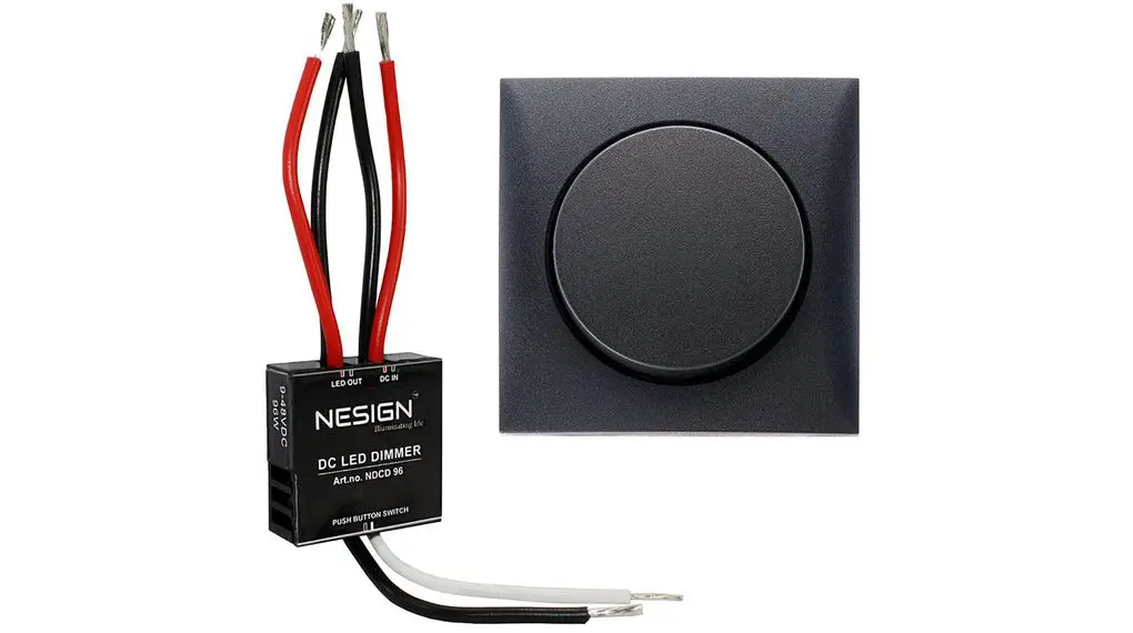 Produktfoto 1 von Berker Berker Integro Dimmer, 96 W 48 V dc 1 Auslässe H. 36 mm B. 36 mm T. 12 mm