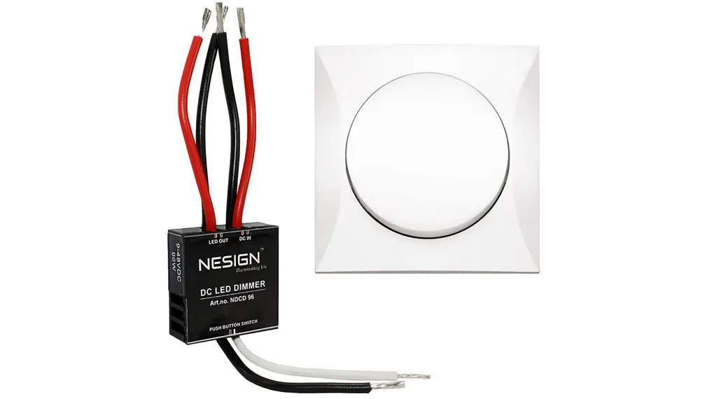 Produktfoto 1 von Berker Berker Integro Dimmer, 96 W 48 V dc 1 Auslässe H. 36 mm B. 36 mm T. 12 mm