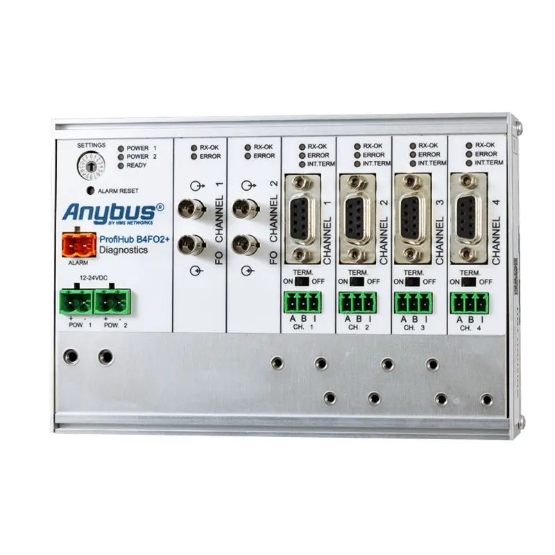 Anybus ProfiHub B4FO2+ Industrie-Schnittstellenkonverter, RS-485
