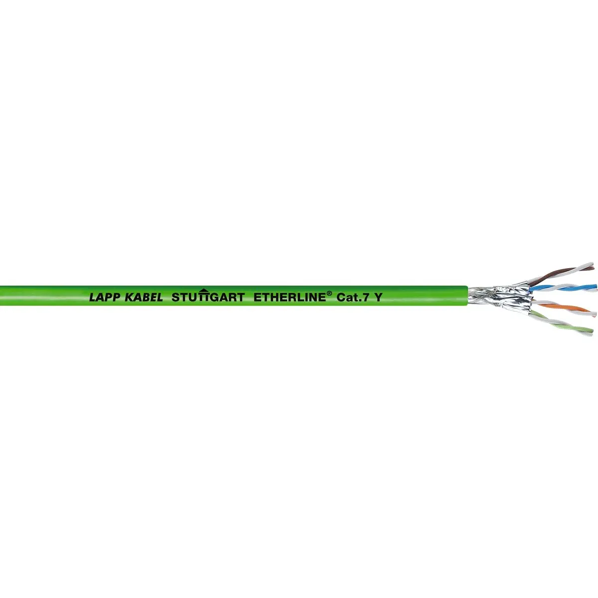 Produktfoto 1 von Lapp ETHERLINE Cat7 Cat7-Kabel, 100 m, Grün Abgeschirmt Geschirmt, Aussen ø 8.70 mm Außen-ø , Polyvinylchlorid