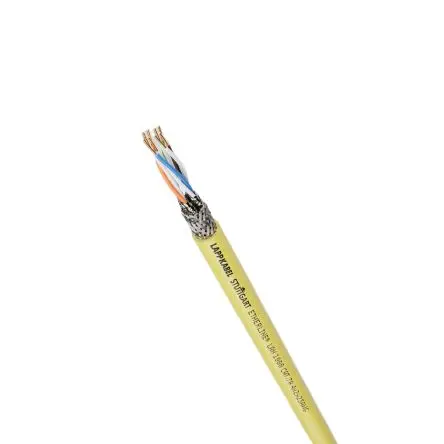 Produktfoto 1 von Lapp ETHERLINE Cat7a Kabel, Gelb Abgeschirmt Geschirmt, Aussen ø 7.2 mm Außen-ø , Raucharm halogenfrei