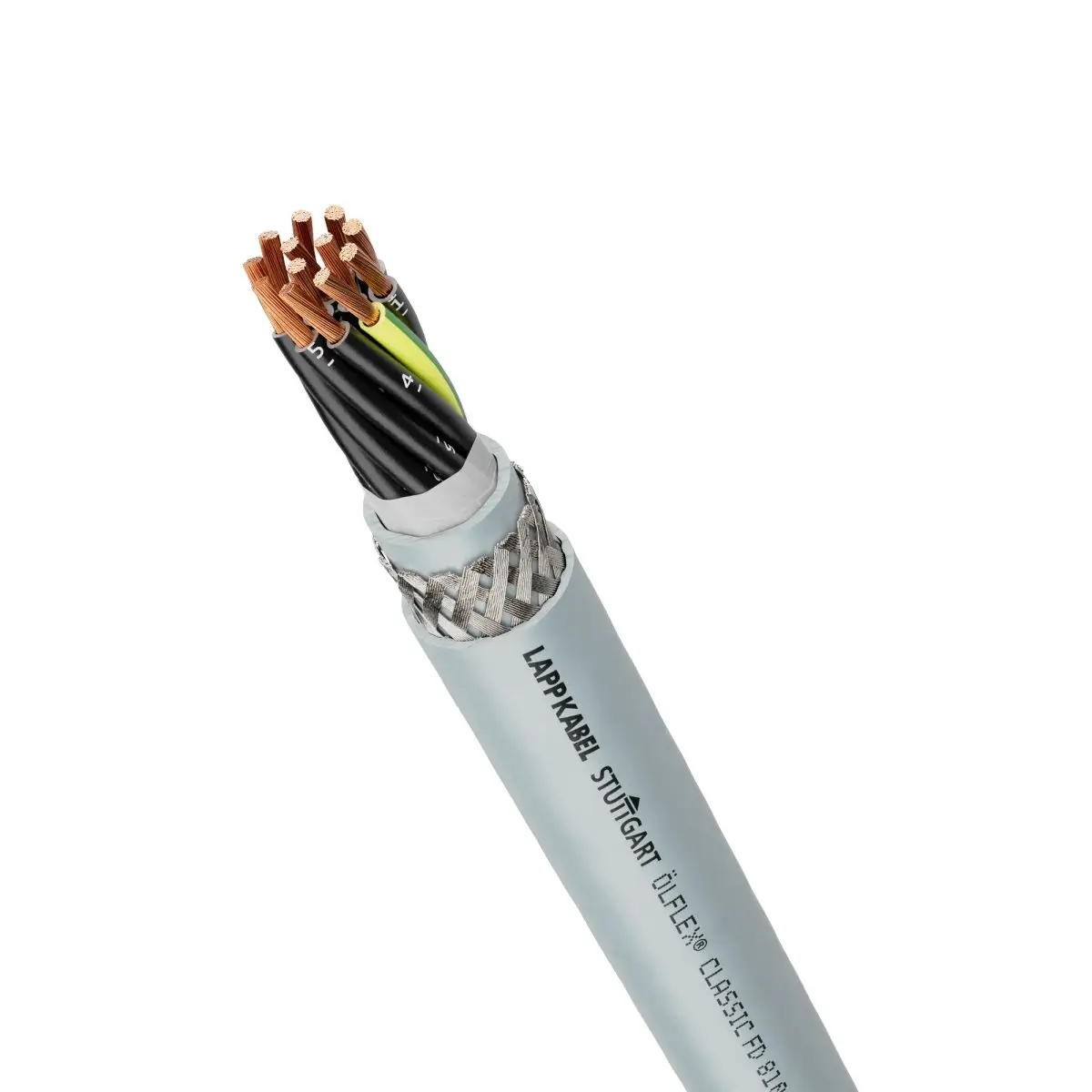Lapp CY Steuerkabel, 2-adrig 0.5 mm² 20 AWG Silbergrau Geschirmt, Polyvinylchlorid