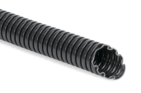 Produktfoto 1 von HellermannTyton HG-HI34 Kabelrohr Polyamid 12, Ø 34 mm nom., Schwarz x 25 m IP66
