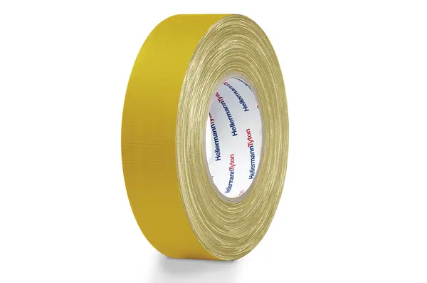 Produktfoto 1 von HellermannTyton HellermannTyton Baumwolle Isolierband Gelb,  Stärke  0.31 mm x 19 mm x 50 m, -30 °C bis 80 °C