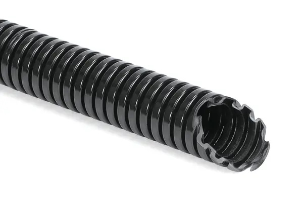 Produktfoto 1 von HellermannTyton HG-HW34 Kabelrohr Polyamid 6, Ø 34 mm nom., Schwarz x 25 m IP66
