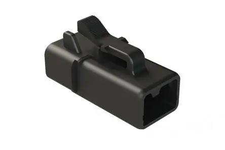 Produktfoto 1 von Amphenol Industrial ATP06 Kfz-Steckverbinder, Kabel, Anschluss, Crimpbefestigung, 2-polig, Schwarz / 1-reihig