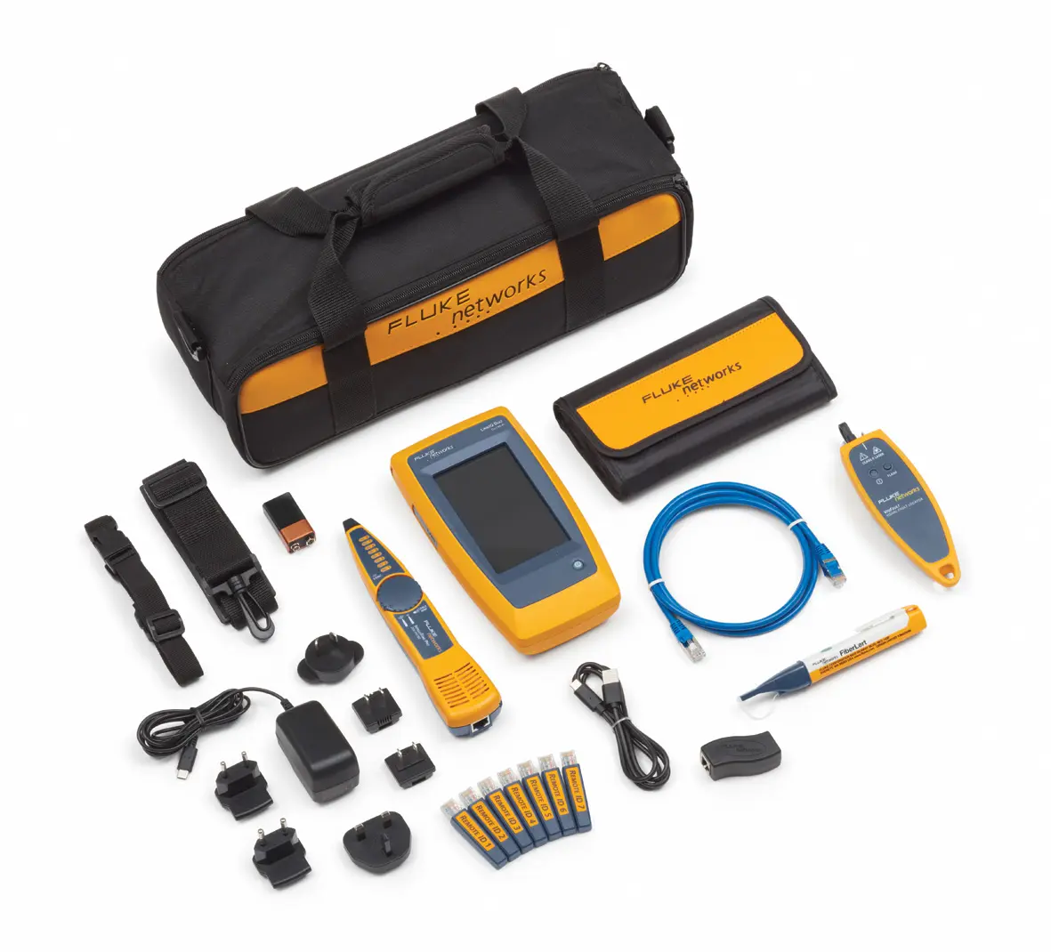 Produktfoto 1 von Fluke LinkIQ DUO Cable+Wi-Fi+Network Kabelfinder Tonsignal, Netzwerk Prüfgerät, 2,5 mm Universalstecker, RJ45, Interne
