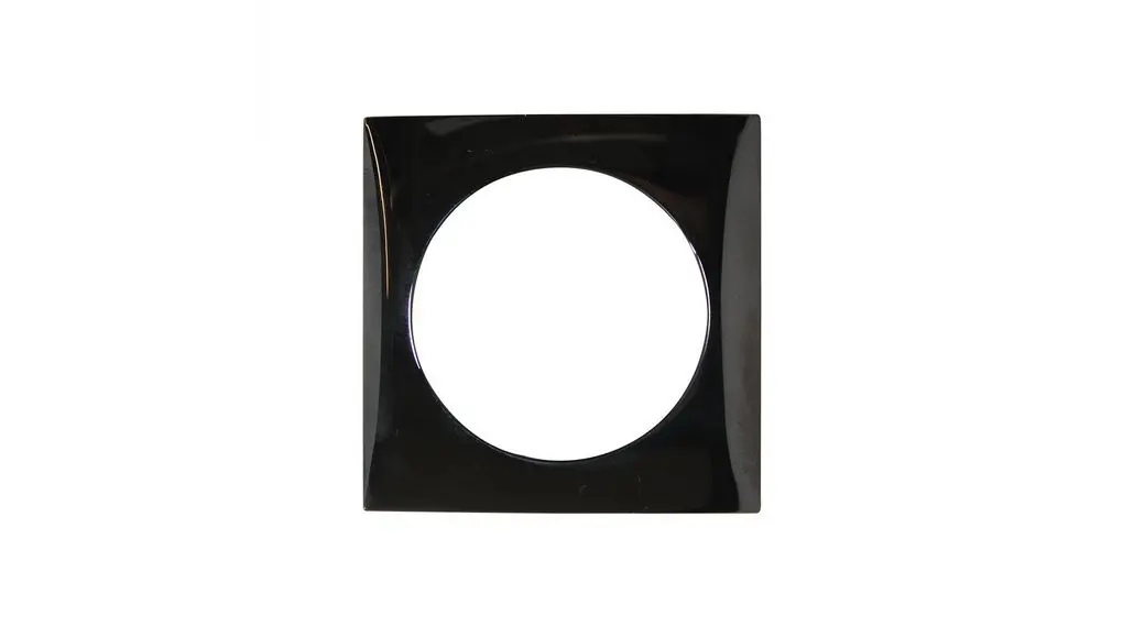 Produktfoto 1 von Berker Rahmen Schwarz Kunststoff 1 Ausbrüche H. 59.5 mm B. 59.5 mm
