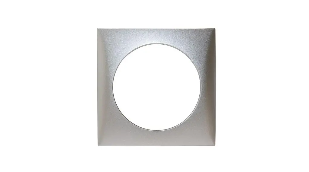 Produktfoto 1 von Berker Rahmen Silber Kunststoff 1 Ausbrüche H. 59.5 mm B. 59.5 mm