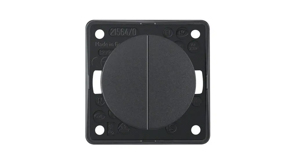 Produktfoto 1 von Berker Integro Kippschalter Silikonpolymer, 2 Schließer / 10 A 250 V ac