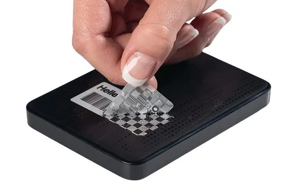 Produktfoto 1 von HellermannTyton Etikett B. 50.8 mm für Thermodrucker 1000 pro Paket auf Silber Silber Polyester
