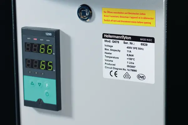 Produktfoto 1 von HellermannTyton Etikett B. 50.8 mm für Thermodrucker 2000 pro Paket auf Silber Silber Polyester