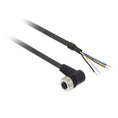 Produktfoto 1 von Telemecanique XZCP Konfektioniertes Kabel 4-adrig, Stecker gerade / offenes Ende, Länge 15m