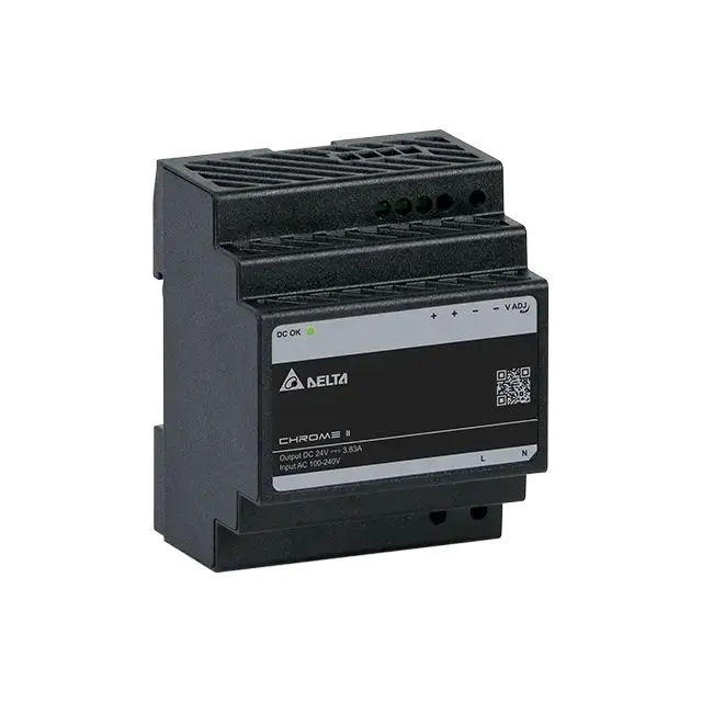 Produktfoto 1 von Delta Electronics CHROME II DIN-Schienen Netzteil DIN-Schienen Netzteil 24V dc / 3.83A 100W 85 → 264V ac