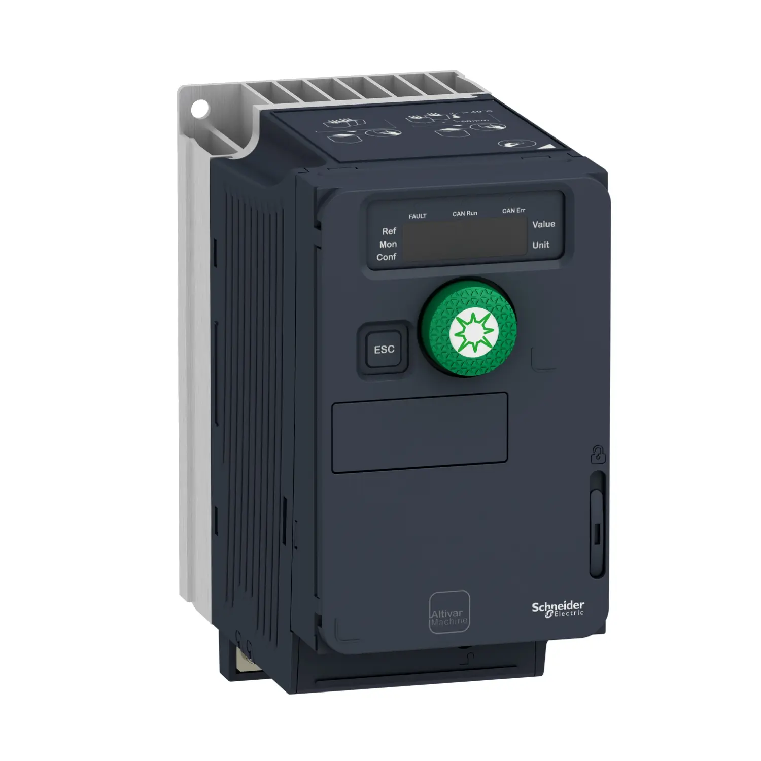 Produktfoto 1 von Schneider Electric Altivar 1-Phasen Drehzahlgeregelter Antrieb 0,75 kW 200 → 240 V / 10 A für Altivar Solar