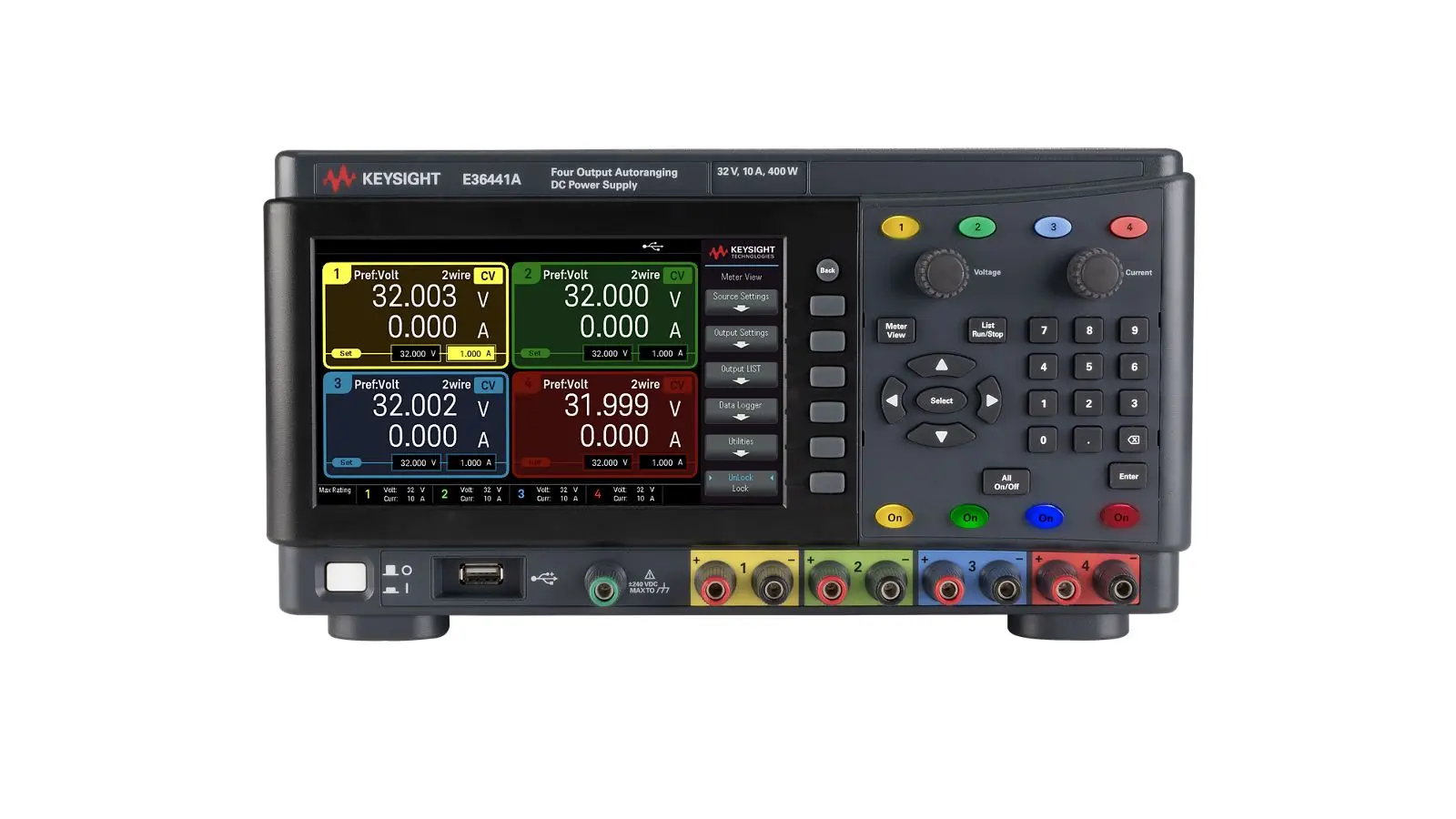 Produktfoto 1 von Keysight Technologies E36441A 4-Kanal Labornetzgerät 400W, 32V / 10A