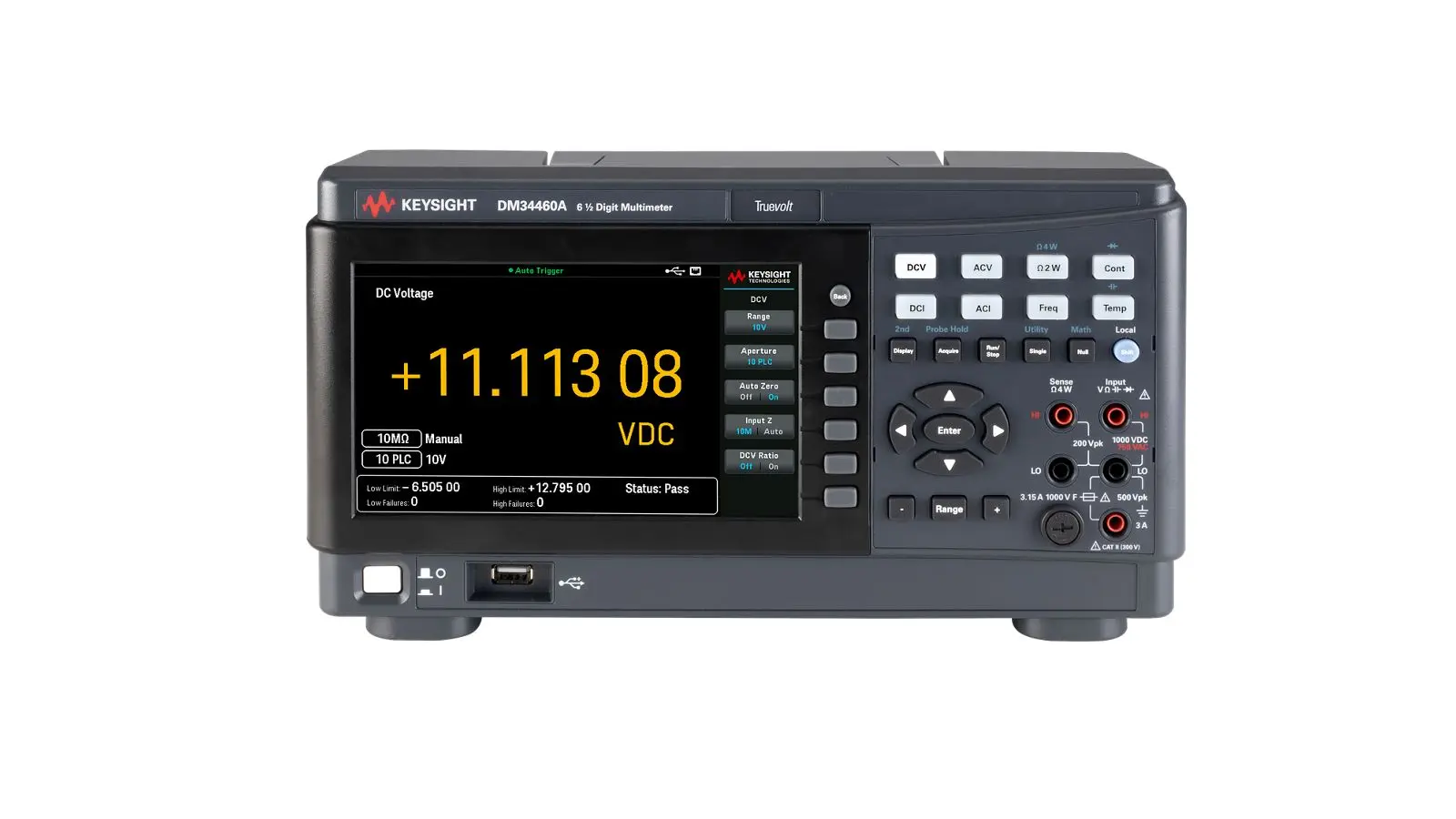 Produktfoto 1 von Keysight Technologies DM34460A DM34460A Digital Grafikfarbe Digital-Multimeter Echteffektivwert, CAT 750 V ac / 3 A 3 A,