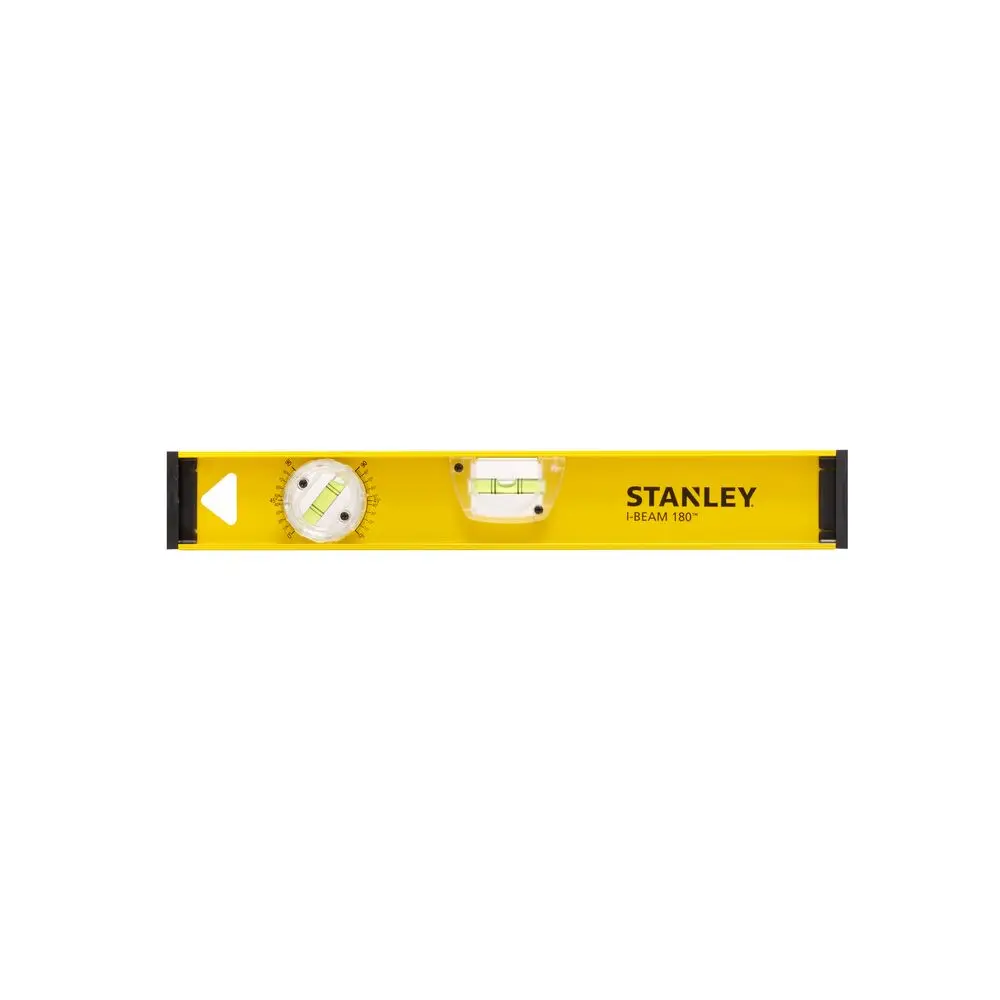 Produktfoto 1 von Stanley Wasserwaage, Typ I-Beam, 40 cm Kalibriert, Rahmen Aluminium, 2 Libelle/n Wasserdicht/Wasserbeständig, ±1.5 %