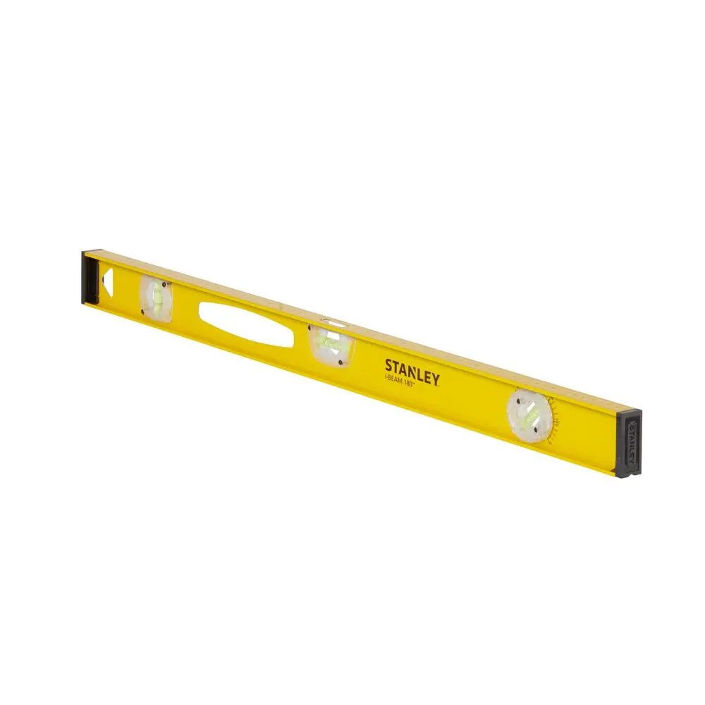 Produktfoto 1 von Stanley Wasserwaage, Typ I-Beam, 80 cm Kalibriert, Rahmen Aluminium, 3 Libelle/n Wasserdicht/Wasserbeständig, ±1.5 %