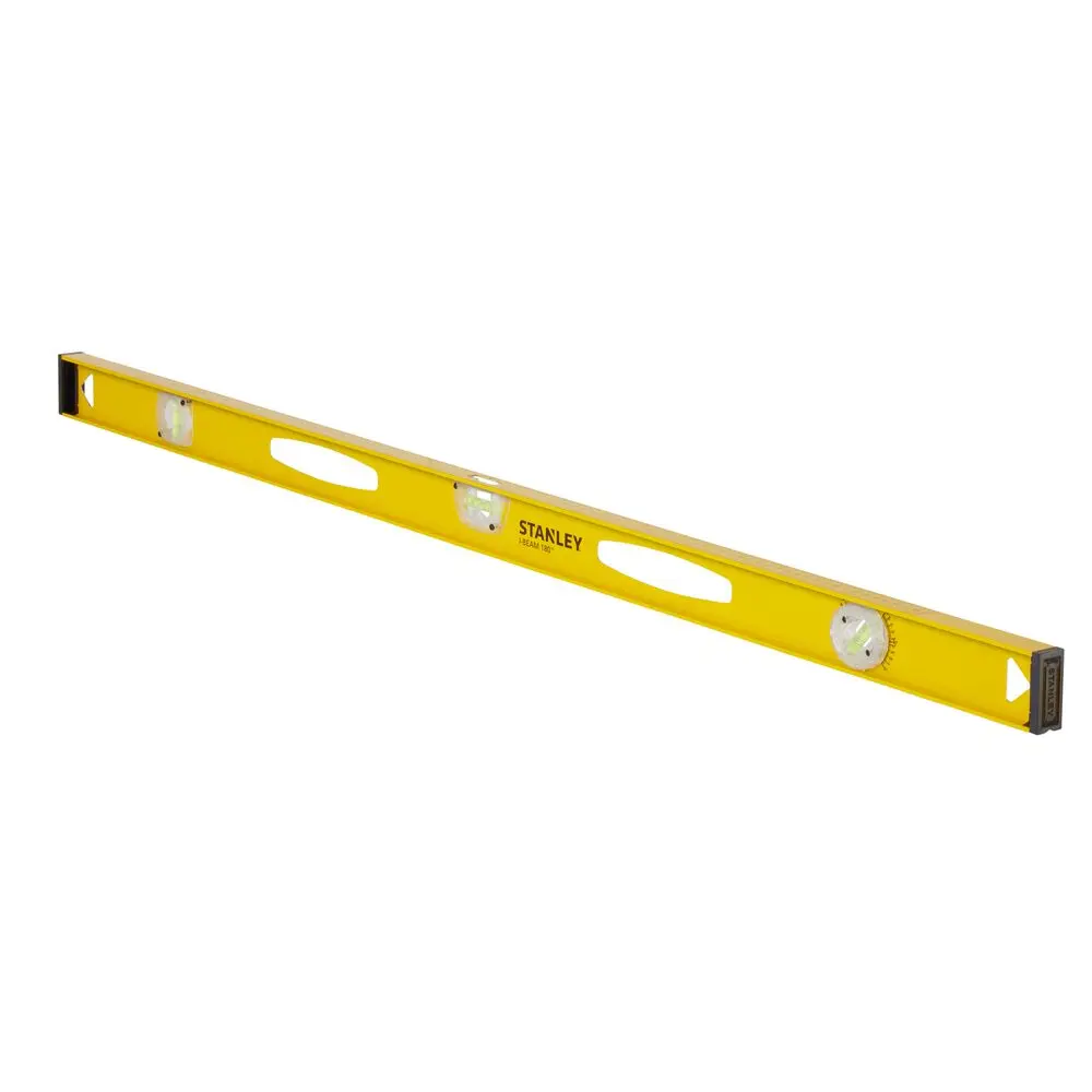 Produktfoto 1 von Stanley Wasserwaage, Typ I-Beam, 120 cm Kalibriert, Rahmen Aluminium, 3 Libelle/n Wasserdicht/Wasserbeständig, ±1.5 %