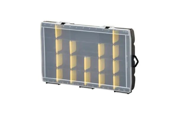 Produktfoto 1 von Stanley Polypropylen Aufbewahrungsbox Scharnier, Klar 35.7 cm x 4.8 cm x 35.5 cm