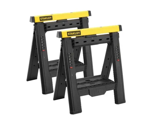 Produktfoto 1 von Stanley Klappbarer Sägebock, 109 cm x 76.5 cm x 76.5 cm für Werkbank