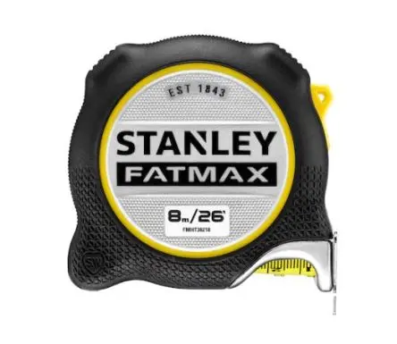 Produktfoto 1 von Stanley Fatmax Maßband, L. 8 m Metrisch 32 mm Chemikalienbeständig