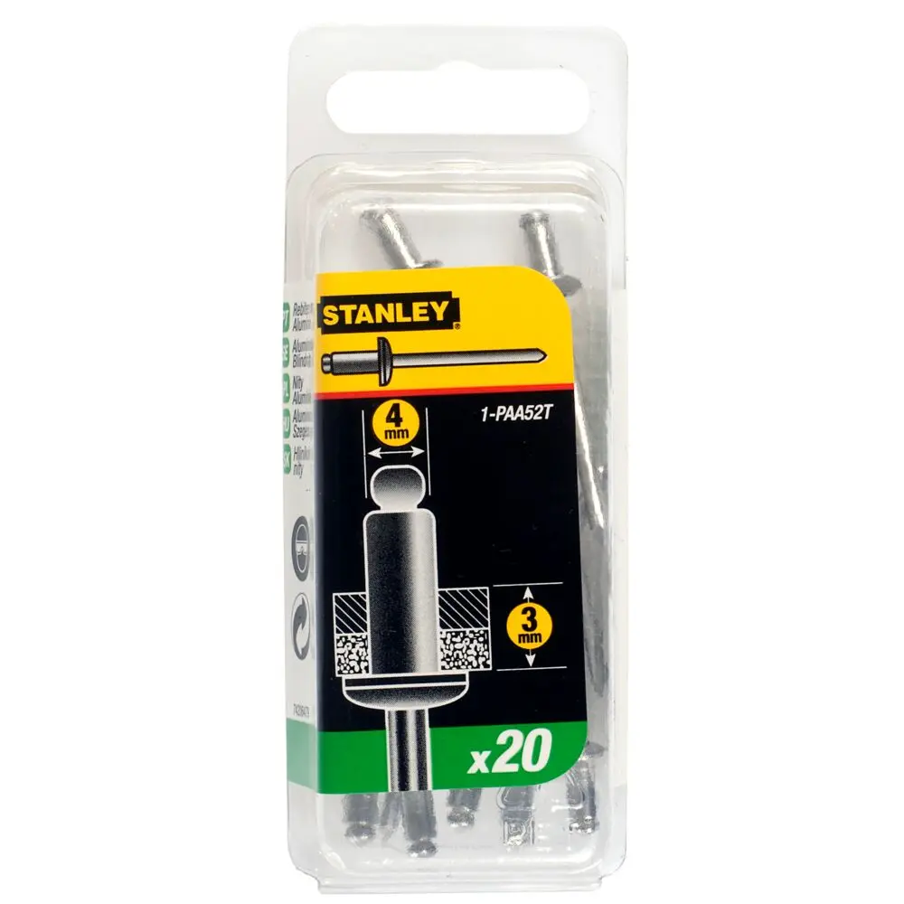 Produktfoto 1 von Stanley Aluminium Aluminium-Niete, 1/4 in 4 mm