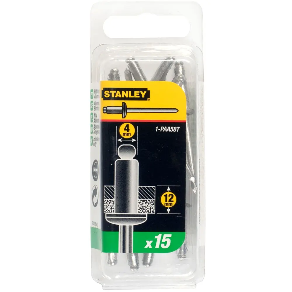 Produktfoto 1 von Stanley Aluminium Aluminium-Niete, 1/4 in 4 mm