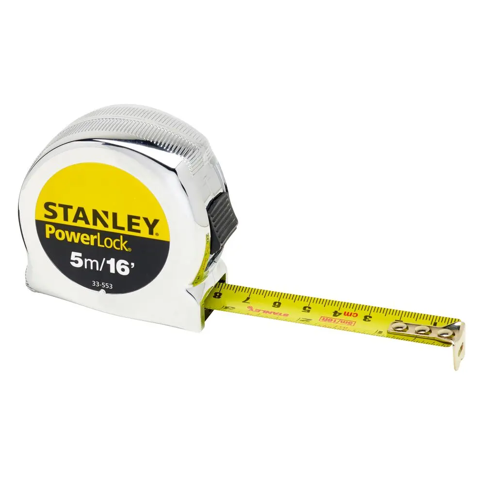 Produktfoto 1 von Stanley PowerLock Maßband, L. 5 m Zöllig/metrisch 19 mm