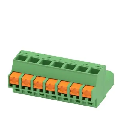 Produktfoto 1 von Phoenix Contact 5/..-ST, FKCOW 2 Steckbarer Klemmenblock Steckverbinder 7-Kontakte 5.08mm-Raster Gerade