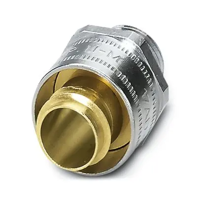 Produktfoto 1 von Phoenix Contact Kabelverschraubung, M16 Messing vernickelt Messing/ 14 mm, IP40
