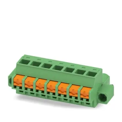 Produktfoto 1 von Phoenix Contact 5/..-STF, FKCOW 2 Steckbarer Klemmenblock Steckverbinder 7-Kontakte 5.08mm-Raster Gerade