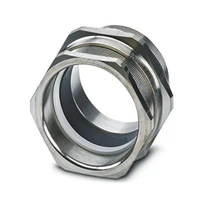 Produktfoto 1 von Phoenix Contact Kabelverschraubung, M63 Messing vernickelt Messing 56 mm/ 47.2 mm, IP66, IP67, IP68