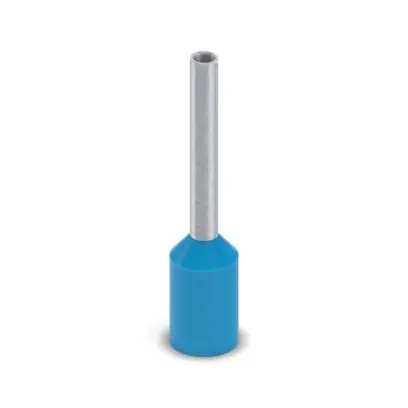 Produktfoto 1 von Phoenix Contact Ferrule A Aderendhülse, Stift ø 1.3 mm, Blau, Polypropylen, 10 mm, 16 mm, Isoliert, 18 AWG max.