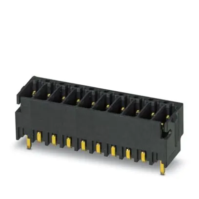 Produktfoto 1 von Phoenix Contact DMCV Leiterplattenleiste, 10-polig / 2-reihig, Raster 2.54 mm Raster Oberfläche, COMBICON DFMC 0,5,