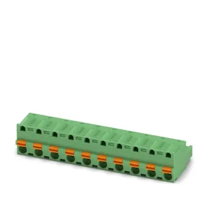 Produktfoto 1 von Phoenix Contact 5 HC/..-ST, GFKC 2 Steckbarer Klemmenblock Steckverbinder 10-Kontakte 7.62mm-Raster Gerade