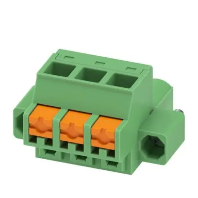 Produktfoto 1 von Phoenix Contact 5/..-STF, FKCOW 2 Steckbarer Klemmenblock Steckverbinder 3-Kontakte 5.08mm-Raster Gerade