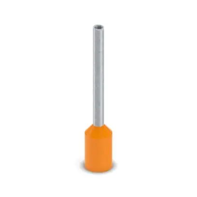 Produktfoto 1 von Phoenix Contact AI-GB Aderendhülse, Stift ø 1.1 mm, Orange, Polypropylen, 12 mm, 18.5 mm, Isoliert, 20 AWG max.