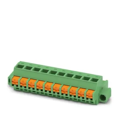 Produktfoto 1 von Phoenix Contact FKCOR Steckbarer Klemmenblock Steckverbinder 10-Kontakte 5.08mm-Raster Gerade