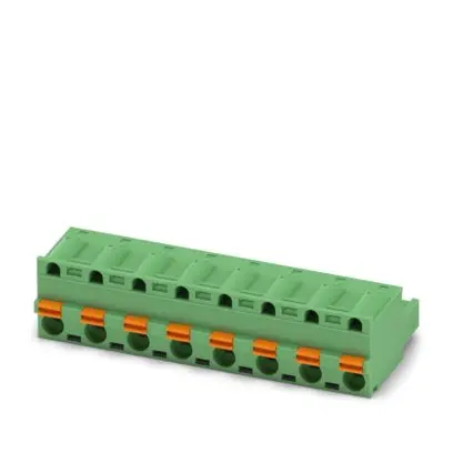 Produktfoto 1 von Phoenix Contact 5 HC/..-ST, GFKC 2 Steckbarer Klemmenblock Steckverbinder 8-Kontakte 7.62mm-Raster Gerade