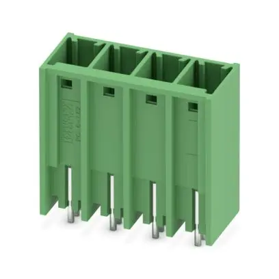 Produktfoto 1 von Phoenix Contact PCV Leiterplattenleiste, 4-polig / 1-reihig, Raster 7.62 mm Raster Lot, COMBICON PC 6 Hybrid, Ummantelt